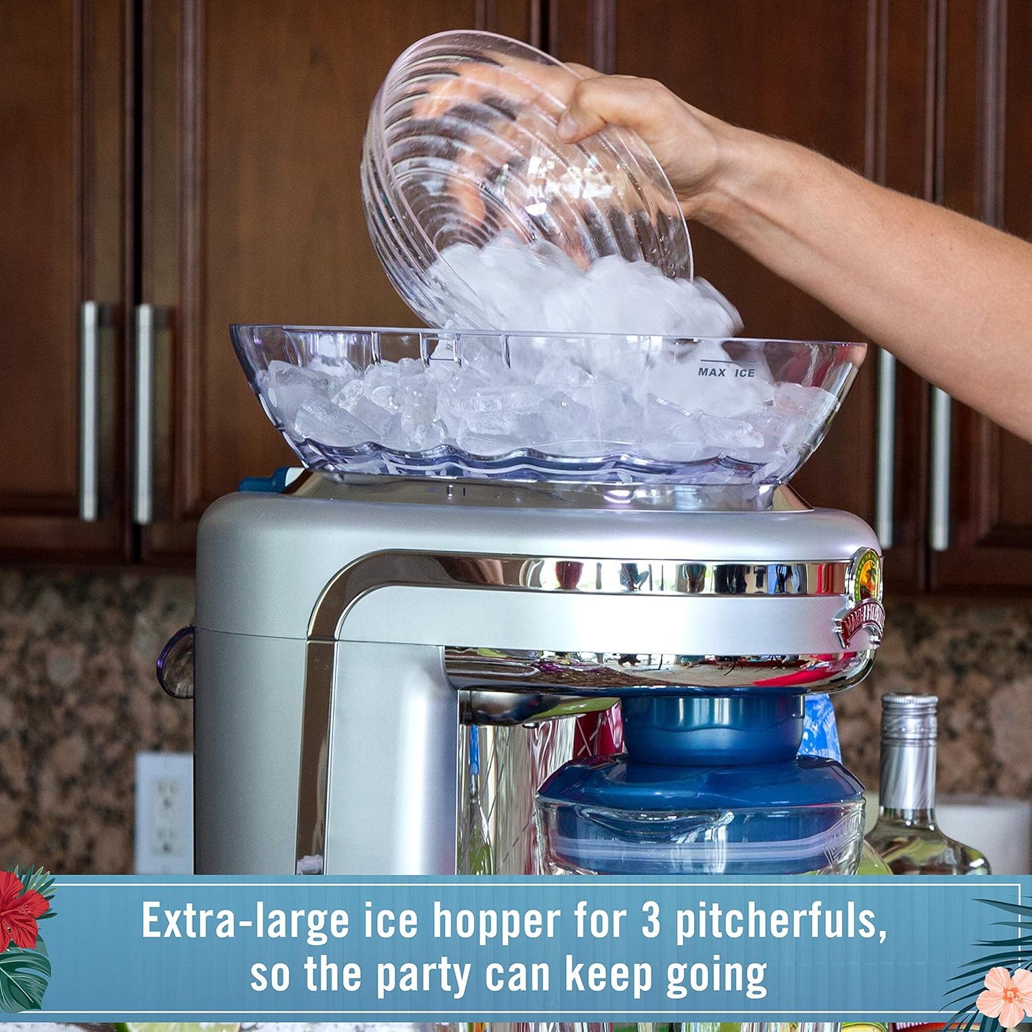 Frozen Concoction Maker with Easy Pour Jar and XL Ice Reservoir