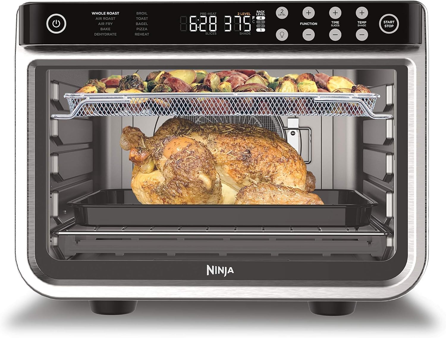 Professional air oven - truly circular convection - large countertop oven - air oven - used for air baking, roasting, drying, pizza making, and family meals - 1800 watts
