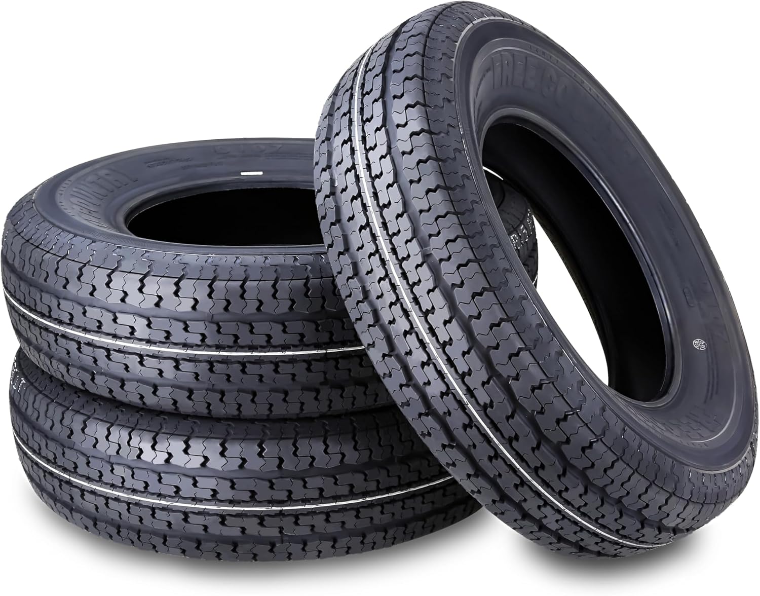 Libra Trailer Parts set of 4 Heavy Duty Trailer Tires ST205/75R15 205 75 15 10-Ply Load Range E Steel Belted Radial w/Scuff Guard
