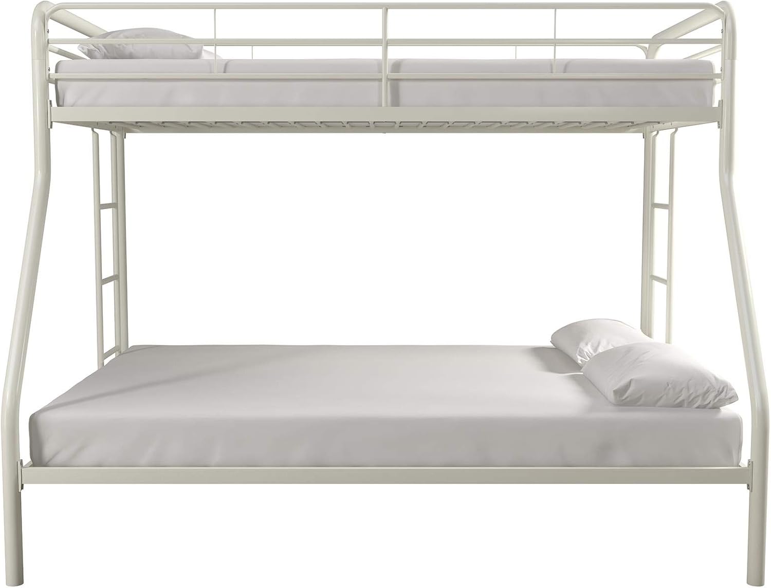 DHP Dusty Twin Over Full Metal Bunk Bed, Off White