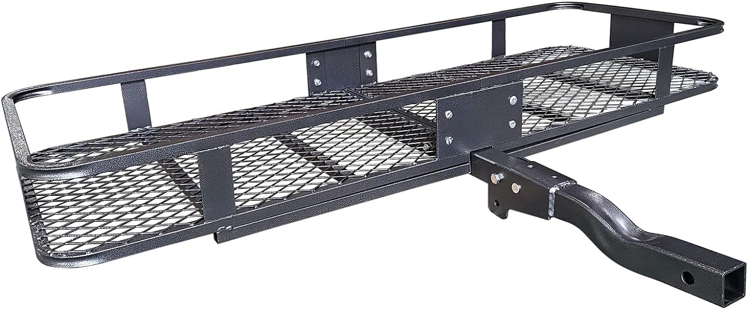 Roof Rack Carrier Basket Universal Rooftop 51" X 36" X 5" + Waterproof Bag 15 Cubic Feet (44" 34" 17"), and Cargo Net with Attachment Hooks, Ratchet Straps