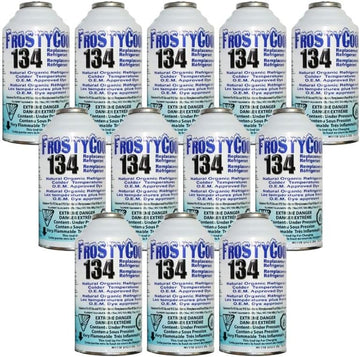 134 AC Replacement Refrigerant for R134a with R134 R12 AC Refrigerant 6oz. (Pack of 12)