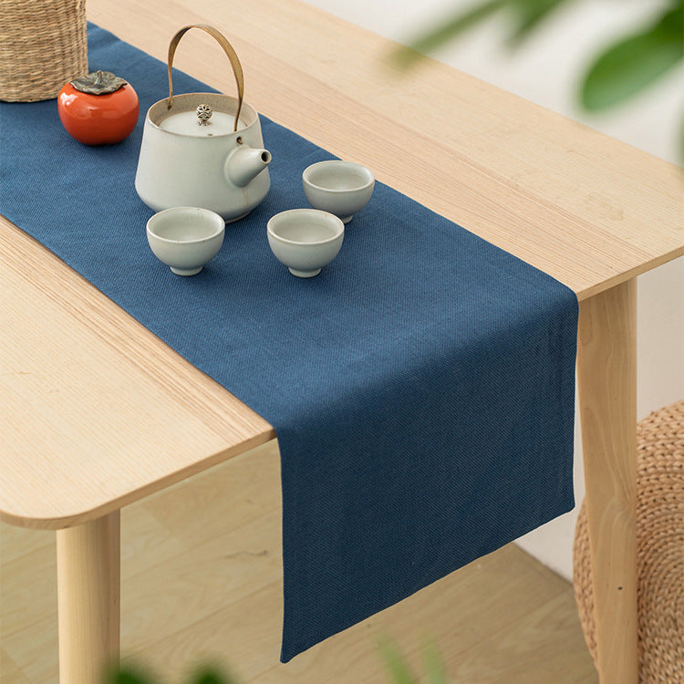 Solid Textured Table Runner Polyester