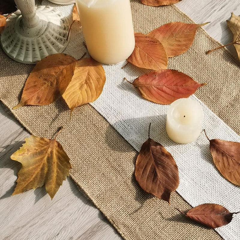 Linen Table Runner – Grey & Ivory Striped