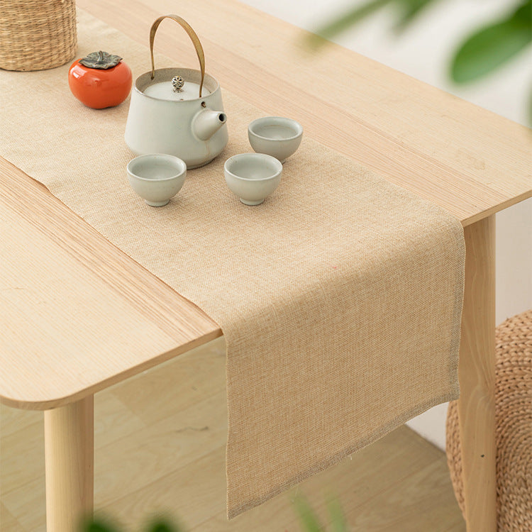 Solid Textured Table Runner Polyester