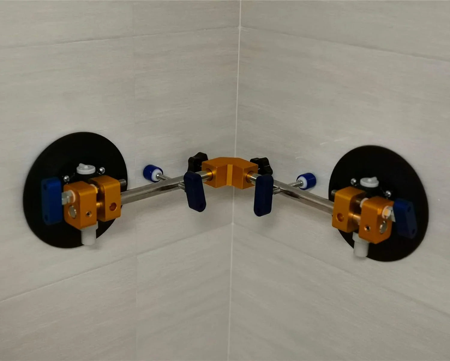 Angle 90 Degree Countertop Seam Setter with 6" Suction Cup for Seam Joining & Leveling/Professional Countertop, granite . Stone, Marble Slab Installation. (2 PACK) (6" seam setter)