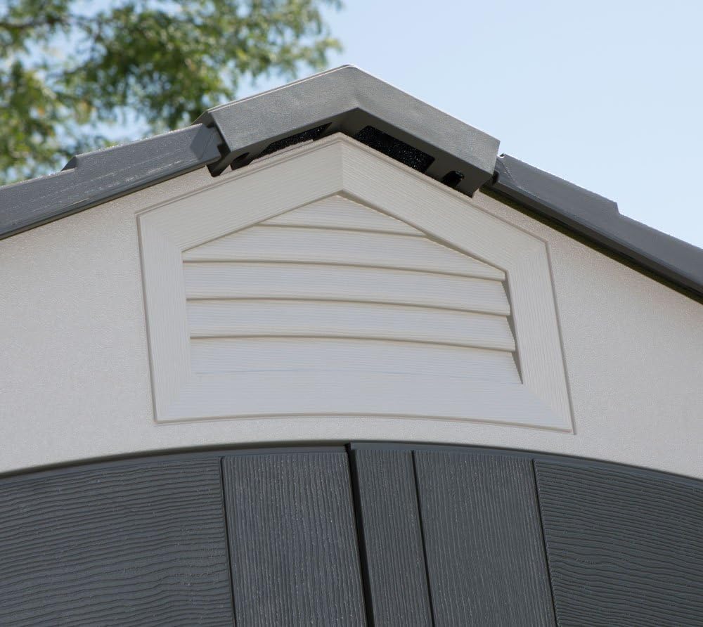 A 12-foot-long outdoor storage rack