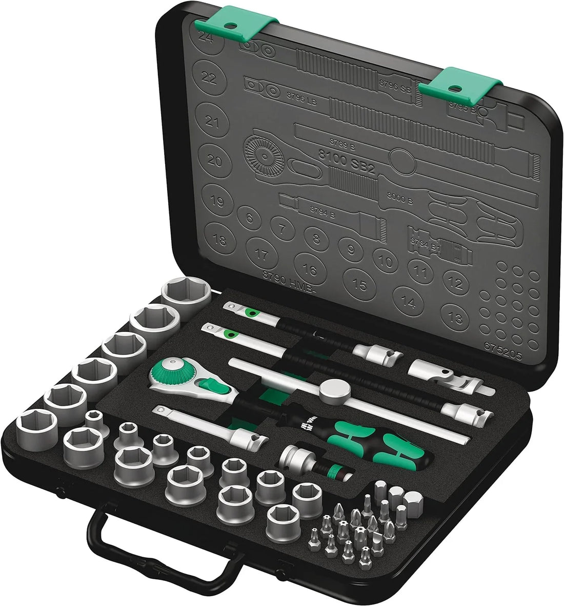 5003594001 8100 SB 2 3/8" Metric Ratchet Set ( Piece of 43)