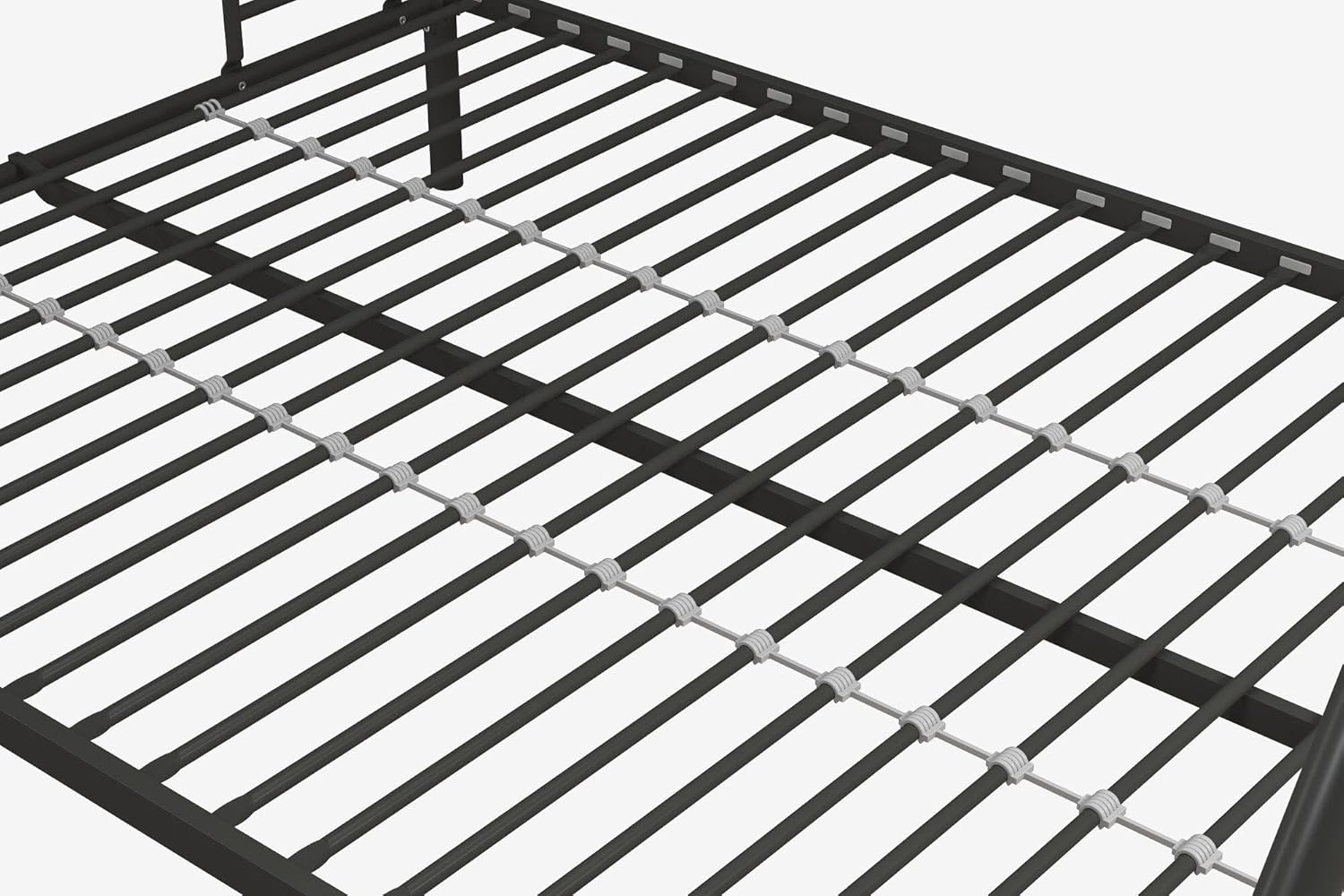 DHP Dusty Twin Over Full Metal Bunk Bed, Off White