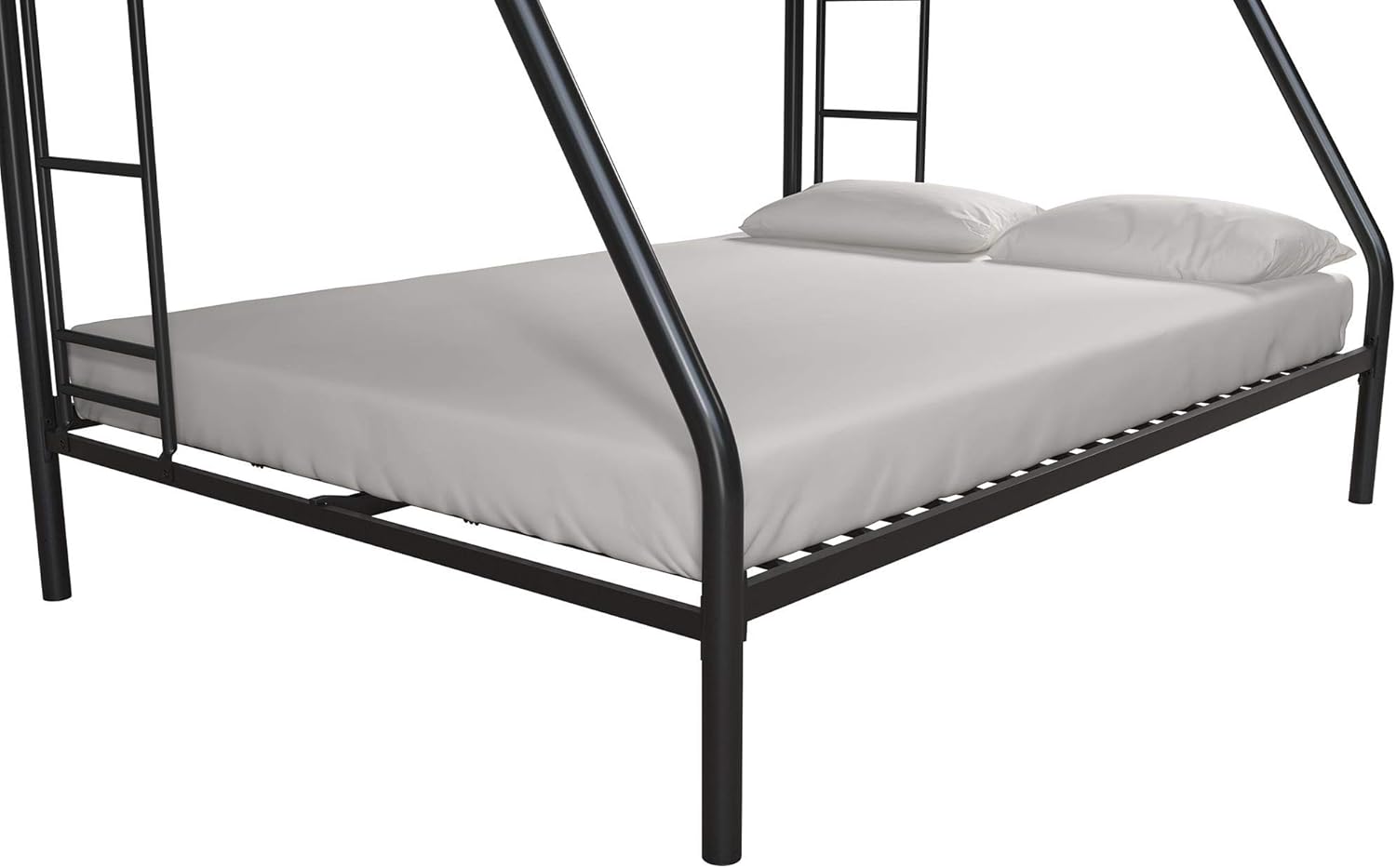 DHP Dusty Twin Over Full Metal Bunk Bed, Off White