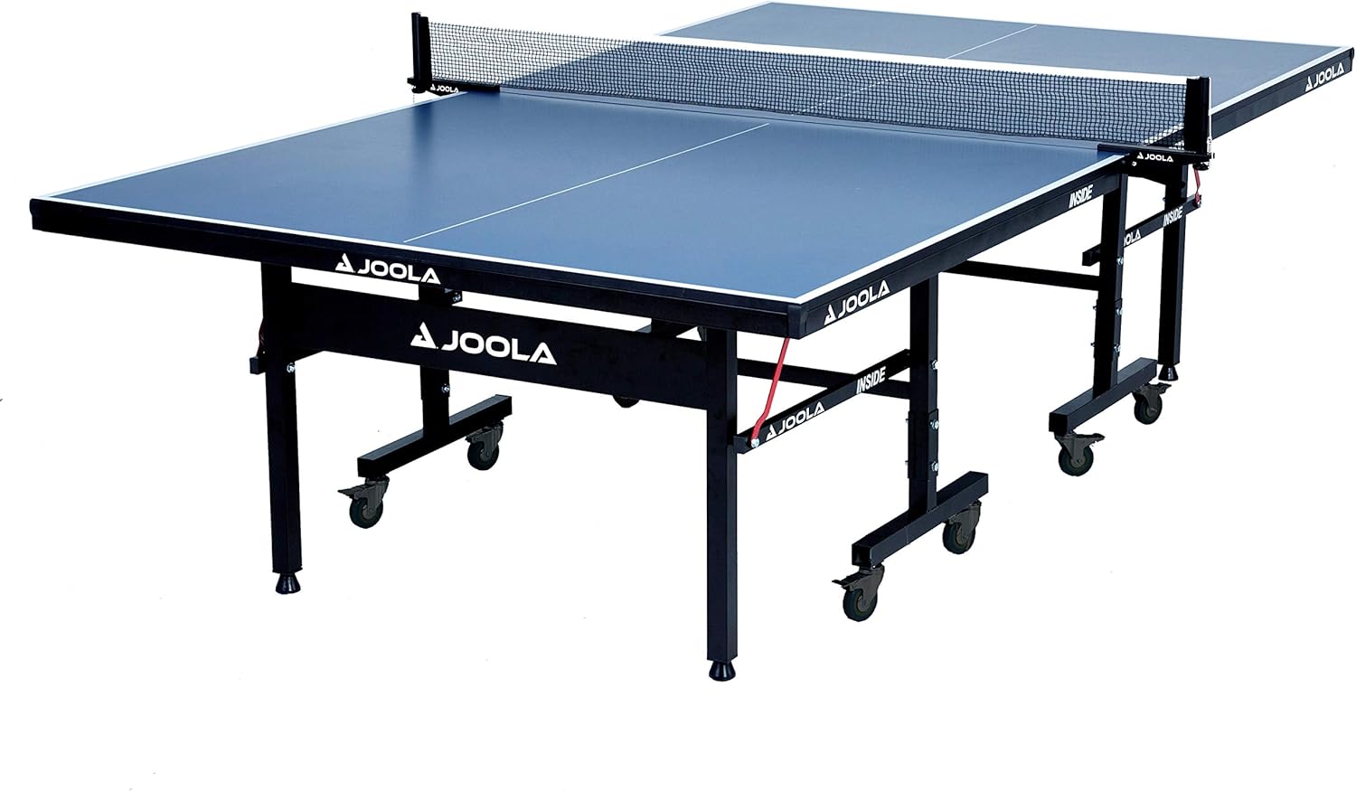 Professional-grade medium-density fiberboard indoor table tennis table, equipped with a quick-locking table tennis net and a stand set - assembled in 10 minutes easily - of high quality - foldable, with a single-player playing mode
