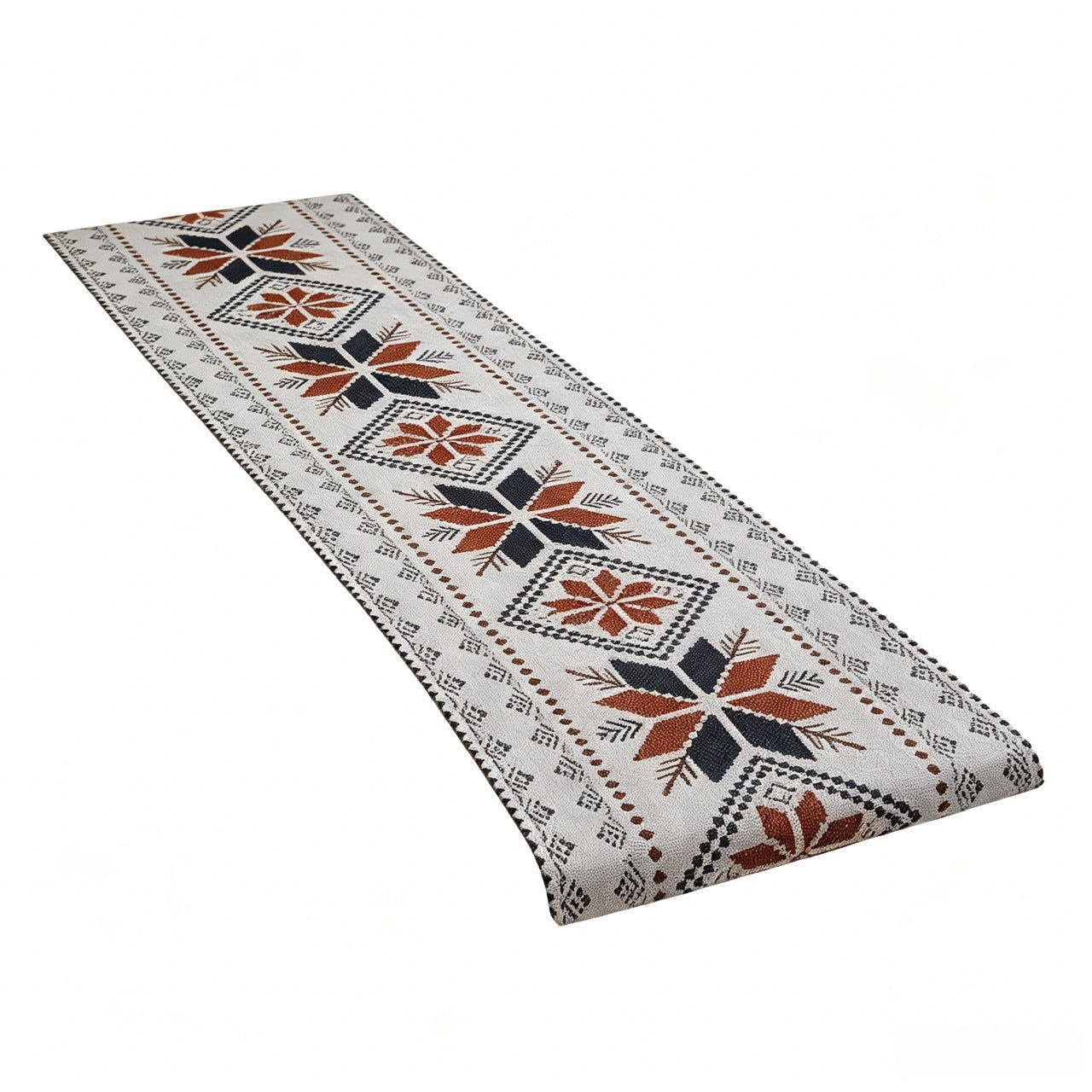 Boho Geometric Table Runner Blend Fabric
