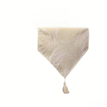 Gold Tassel Table Runner Polyester